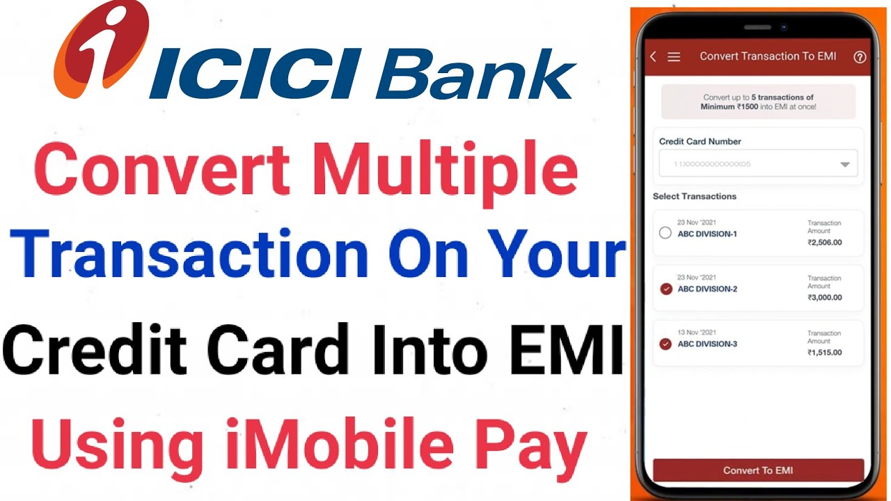 ICICI Credit Card EMI