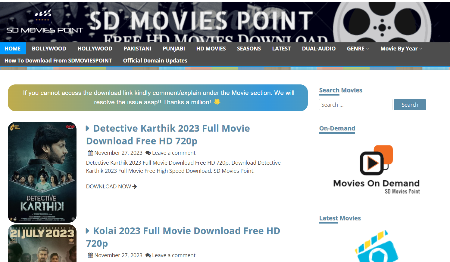 Latest in HD Cinema: SD Movies Point 2023 – Your Hub for Free Movie Downloads