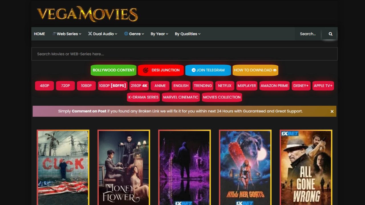 Latest Tamil, Telugu, and Hindi Movies on Vegamovies 2023 – Available in 300 MB, 480p, 720p, and 1080p